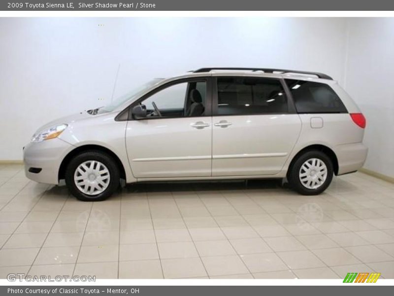 Silver Shadow Pearl / Stone 2009 Toyota Sienna LE