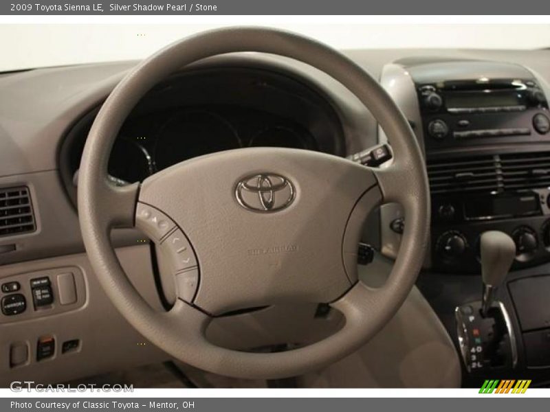 Silver Shadow Pearl / Stone 2009 Toyota Sienna LE