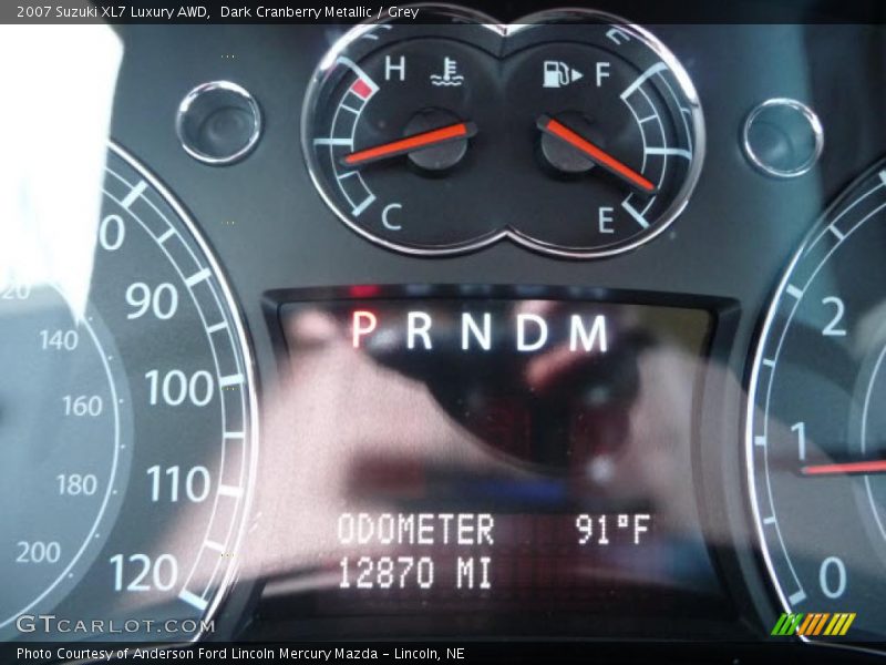 Dark Cranberry Metallic / Grey 2007 Suzuki XL7 Luxury AWD
