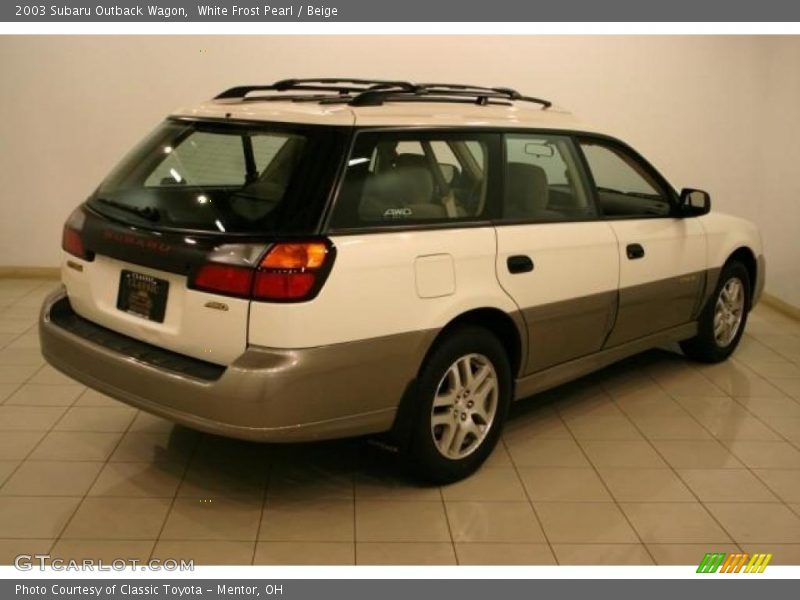 White Frost Pearl / Beige 2003 Subaru Outback Wagon
