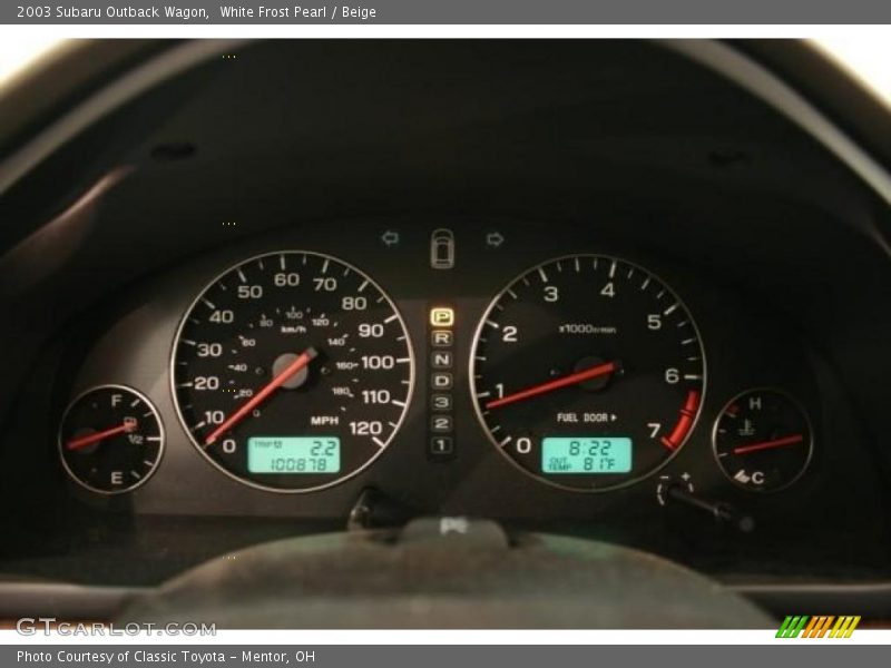 White Frost Pearl / Beige 2003 Subaru Outback Wagon