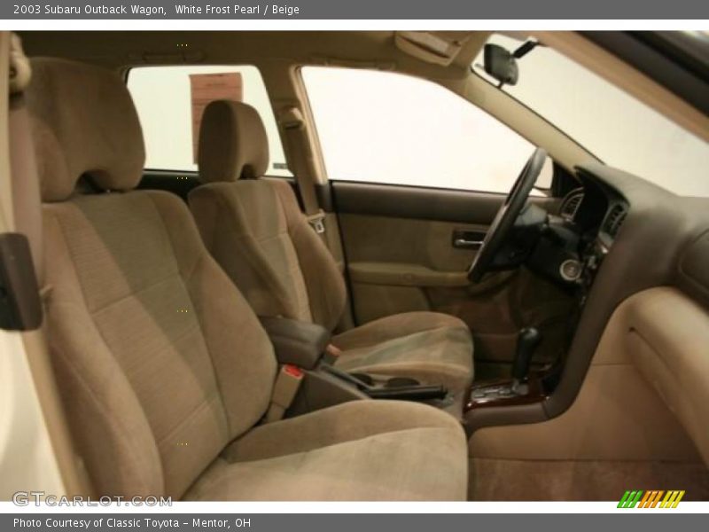 White Frost Pearl / Beige 2003 Subaru Outback Wagon