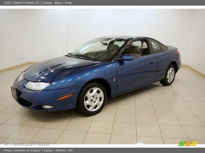 Blue / Gray 2002 Saturn S Series SC2 Coupe