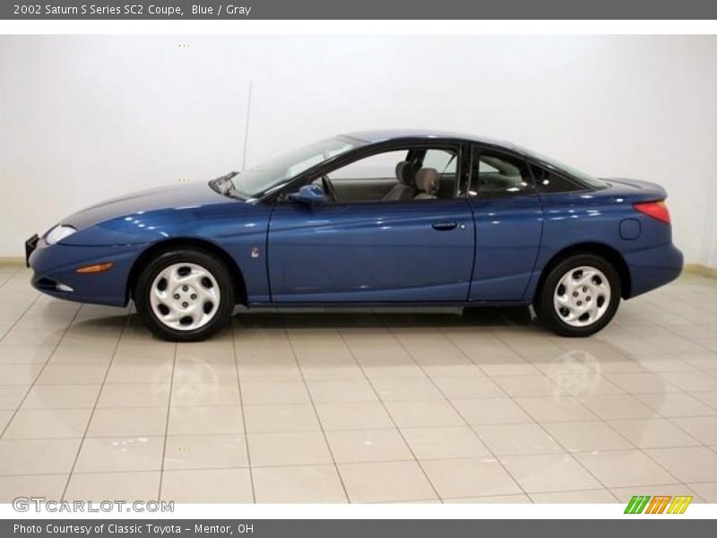 Blue / Gray 2002 Saturn S Series SC2 Coupe