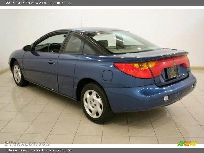 Blue / Gray 2002 Saturn S Series SC2 Coupe