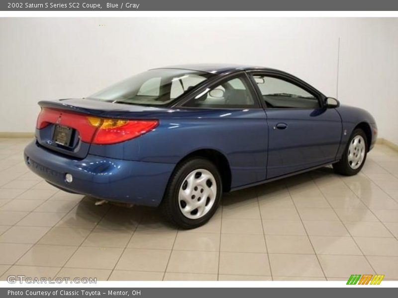 Blue / Gray 2002 Saturn S Series SC2 Coupe