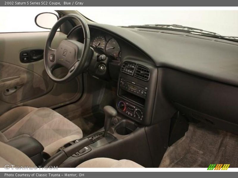 Blue / Gray 2002 Saturn S Series SC2 Coupe