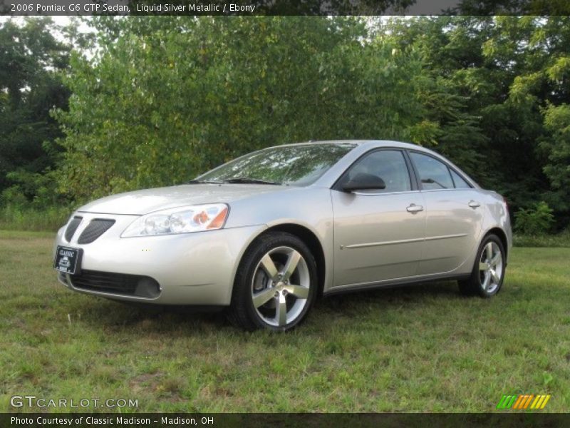Liquid Silver Metallic / Ebony 2006 Pontiac G6 GTP Sedan