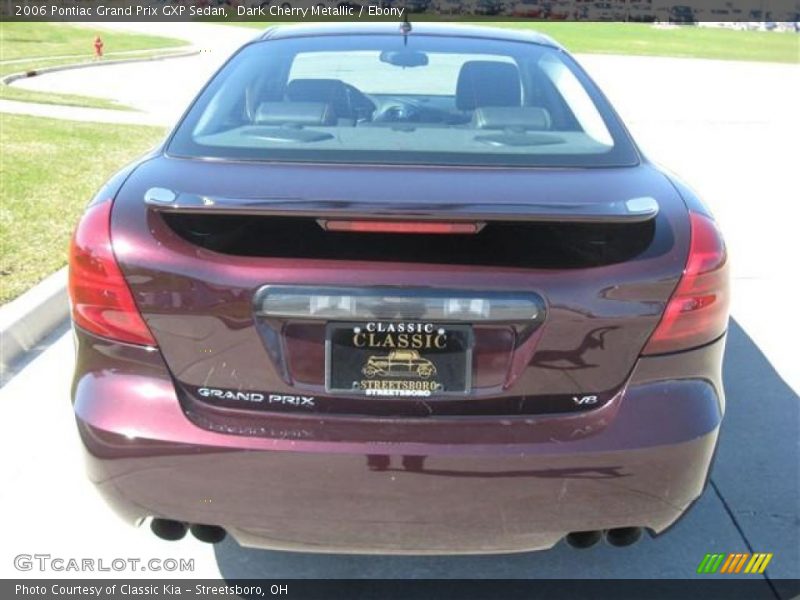 Dark Cherry Metallic / Ebony 2006 Pontiac Grand Prix GXP Sedan