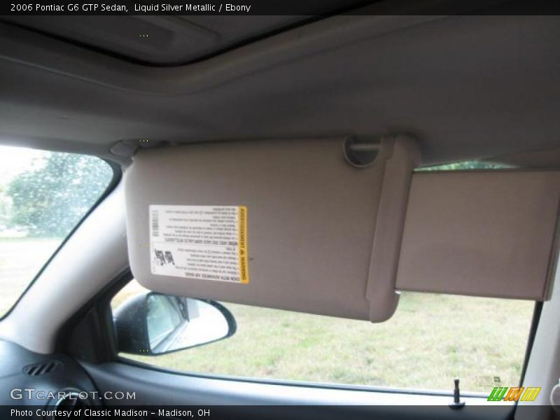 Liquid Silver Metallic / Ebony 2006 Pontiac G6 GTP Sedan