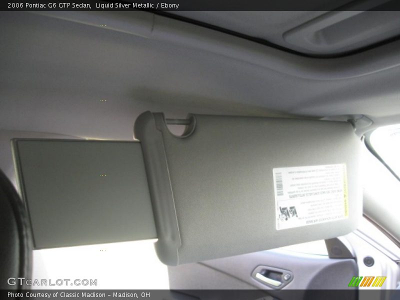 Liquid Silver Metallic / Ebony 2006 Pontiac G6 GTP Sedan