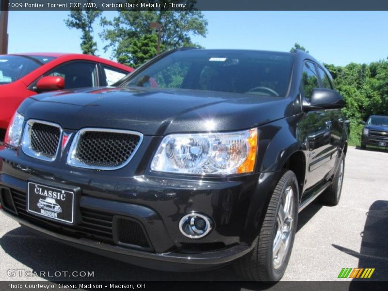 Carbon Black Metallic / Ebony 2009 Pontiac Torrent GXP AWD