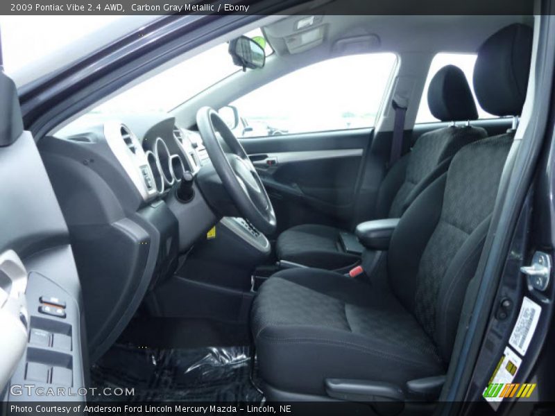 Carbon Gray Metallic / Ebony 2009 Pontiac Vibe 2.4 AWD