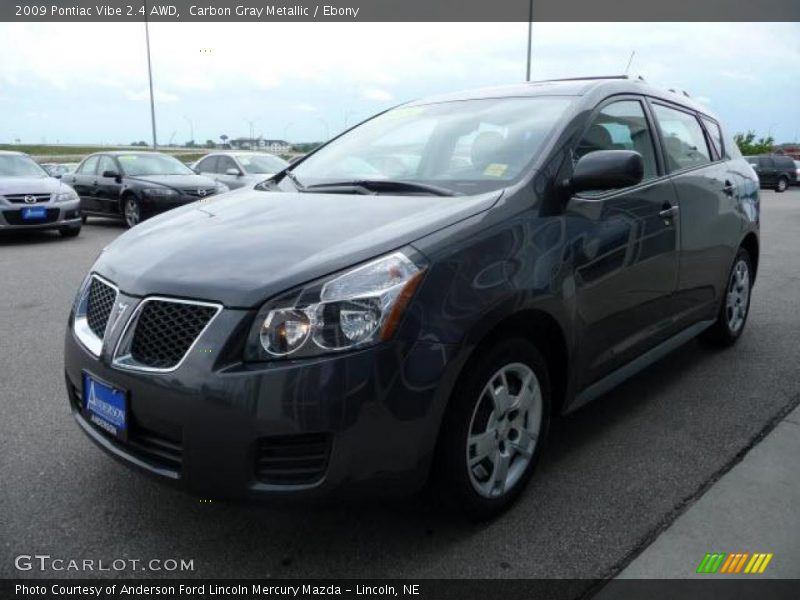 Carbon Gray Metallic / Ebony 2009 Pontiac Vibe 2.4 AWD