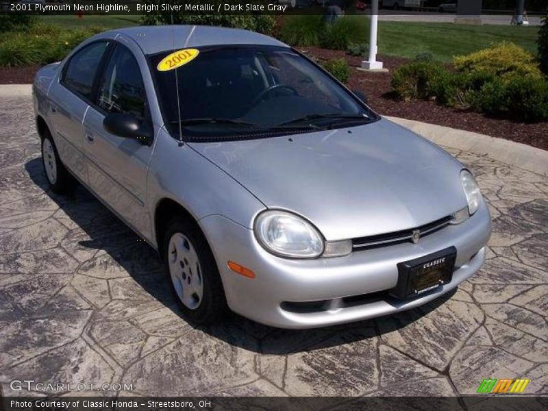 Bright Silver Metallic / Dark Slate Gray 2001 Plymouth Neon Highline