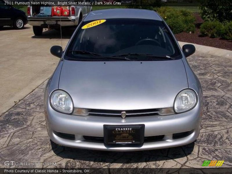 Bright Silver Metallic / Dark Slate Gray 2001 Plymouth Neon Highline