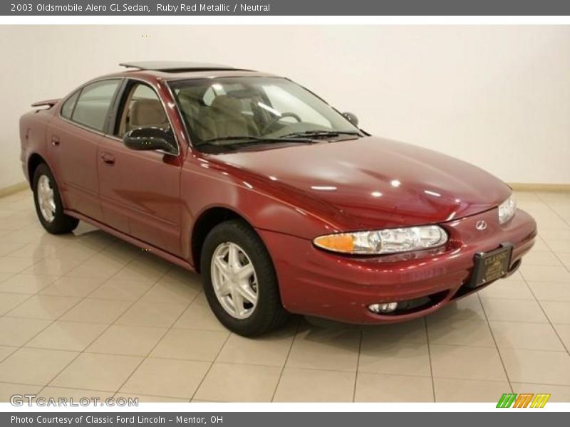 Ruby Red Metallic / Neutral 2003 Oldsmobile Alero GL Sedan