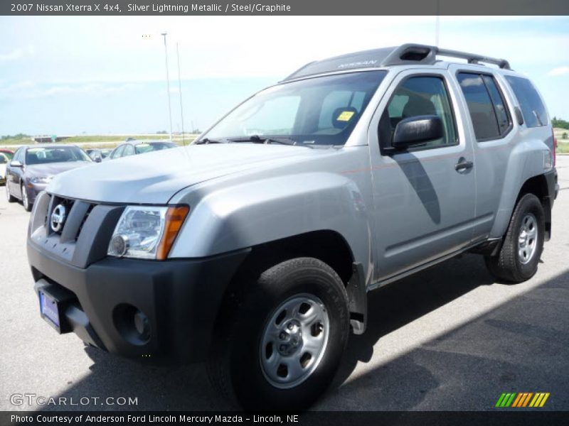 Silver Lightning Metallic / Steel/Graphite 2007 Nissan Xterra X 4x4