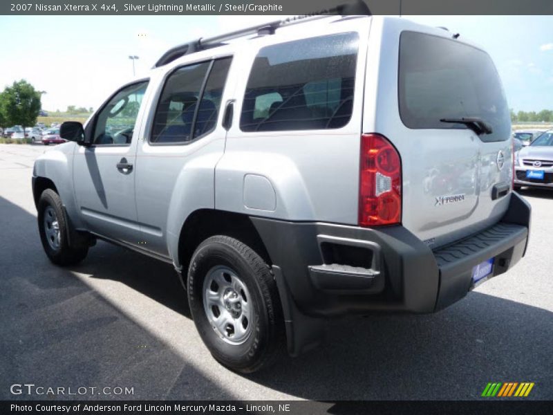 Silver Lightning Metallic / Steel/Graphite 2007 Nissan Xterra X 4x4