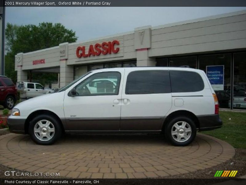 Oxford White / Portland Gray 2001 Mercury Villager Sport