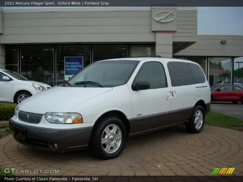 Oxford White / Portland Gray 2001 Mercury Villager Sport