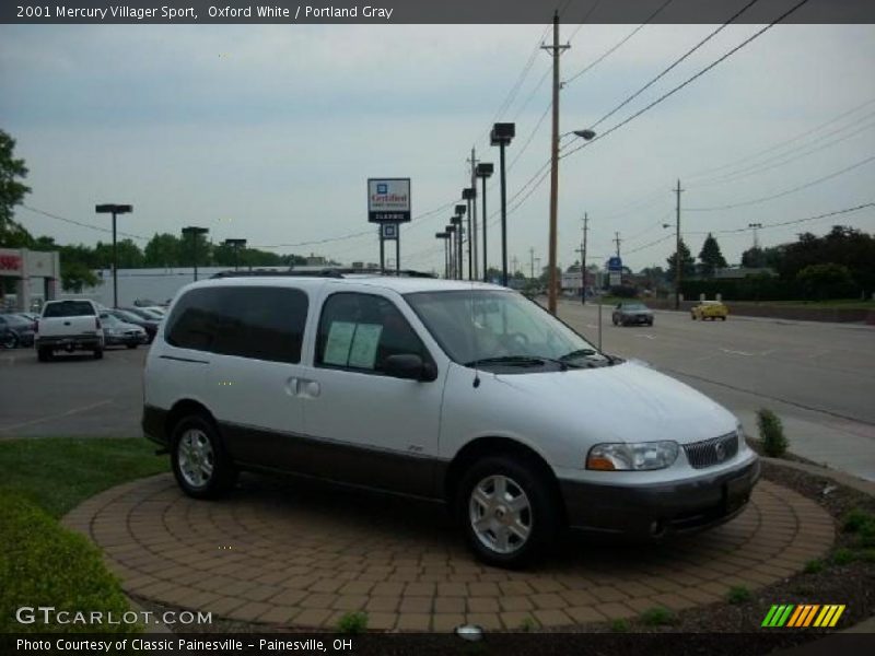Oxford White / Portland Gray 2001 Mercury Villager Sport