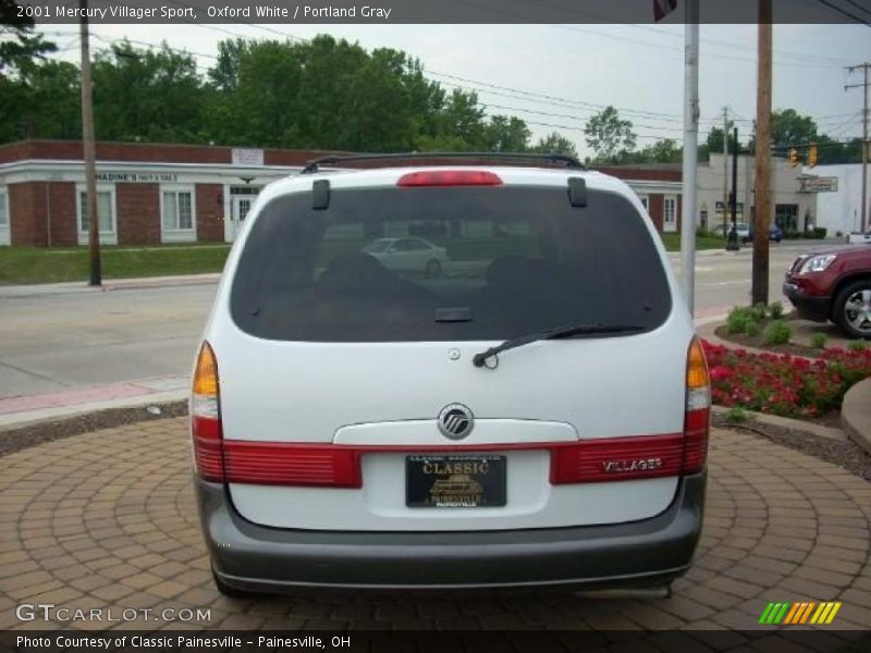 Oxford White / Portland Gray 2001 Mercury Villager Sport