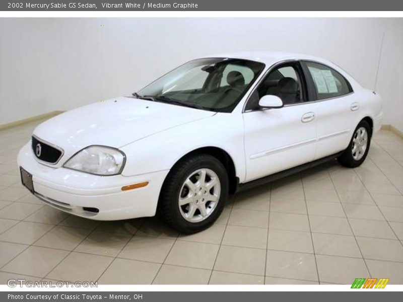Vibrant White / Medium Graphite 2002 Mercury Sable GS Sedan