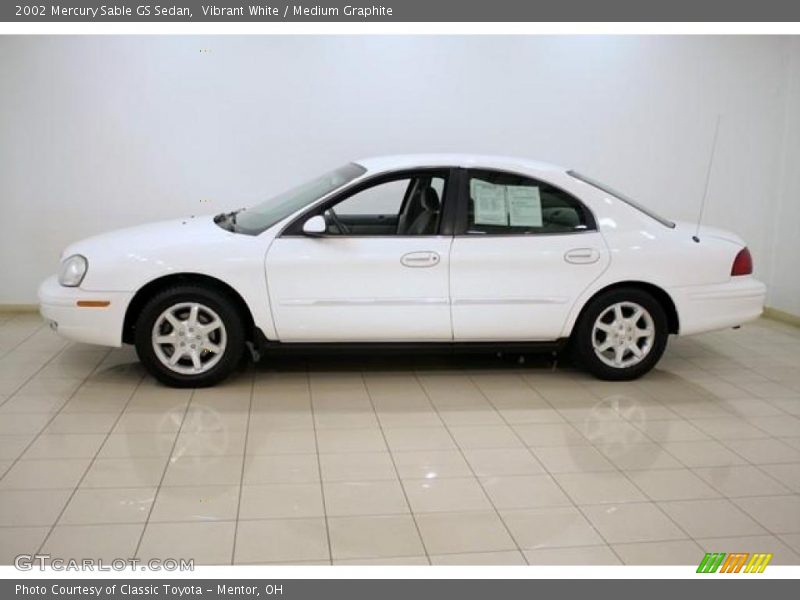 Vibrant White / Medium Graphite 2002 Mercury Sable GS Sedan