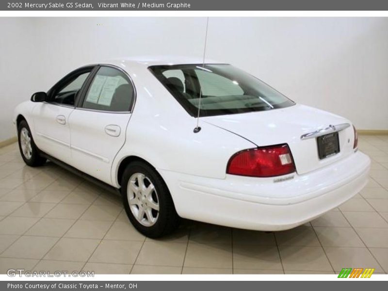 Vibrant White / Medium Graphite 2002 Mercury Sable GS Sedan