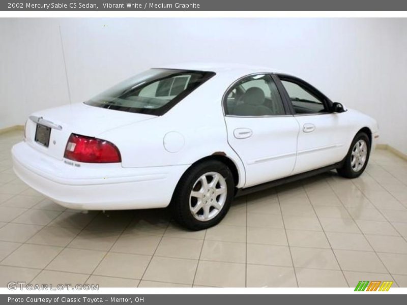 Vibrant White / Medium Graphite 2002 Mercury Sable GS Sedan