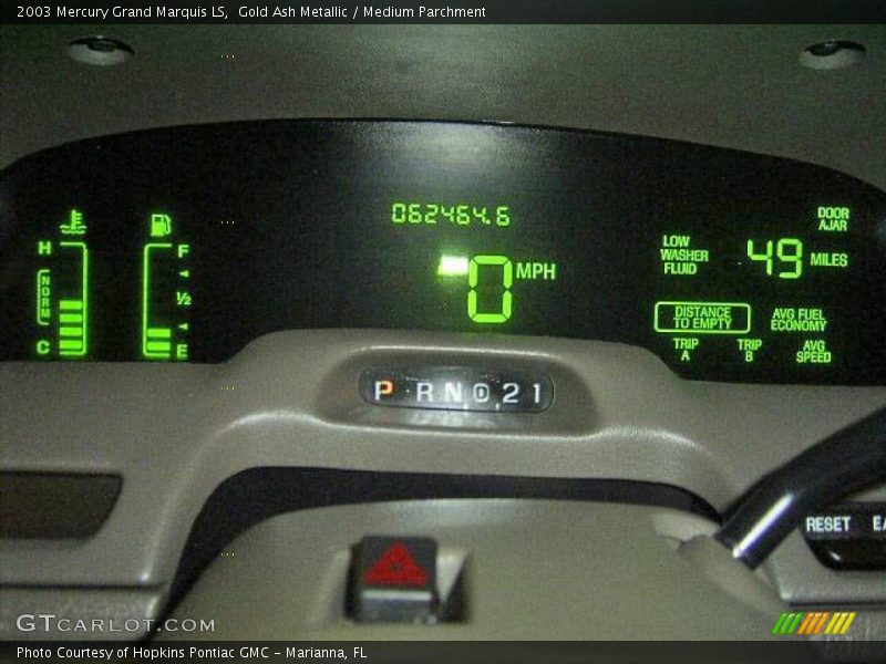 Gold Ash Metallic / Medium Parchment 2003 Mercury Grand Marquis LS