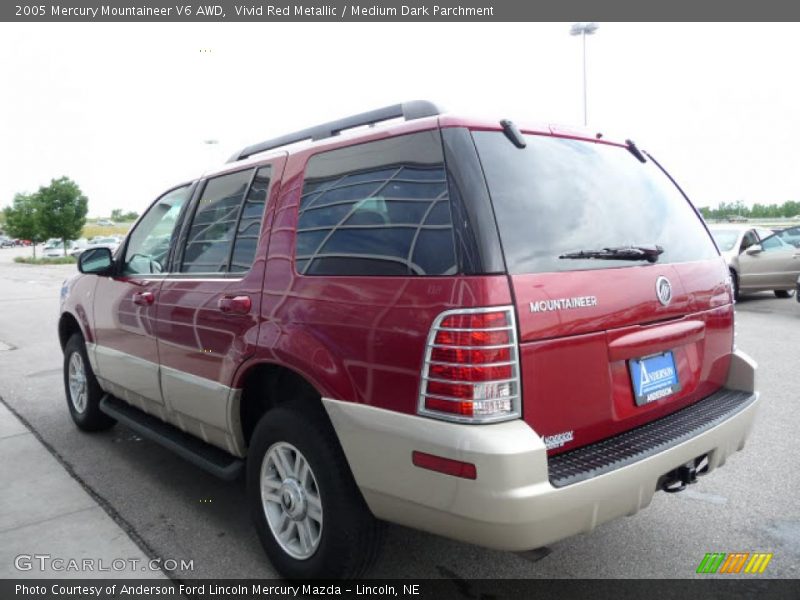 Vivid Red Metallic / Medium Dark Parchment 2005 Mercury Mountaineer V6 AWD