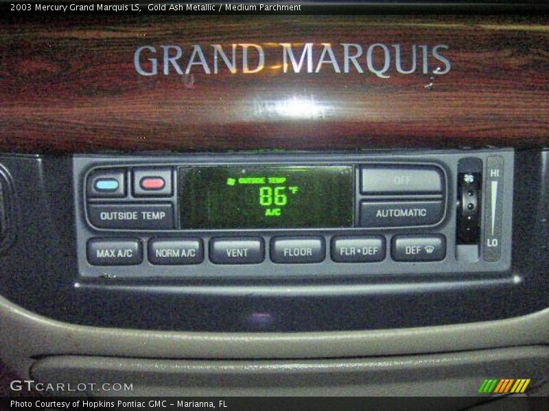 Gold Ash Metallic / Medium Parchment 2003 Mercury Grand Marquis LS