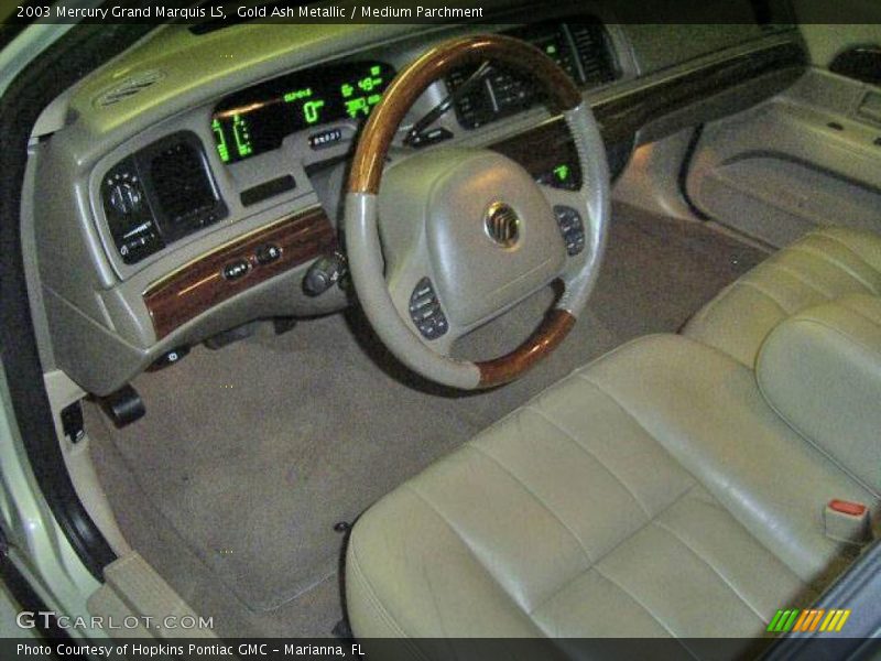 Gold Ash Metallic / Medium Parchment 2003 Mercury Grand Marquis LS