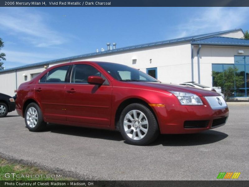 Vivid Red Metallic / Dark Charcoal 2006 Mercury Milan I4