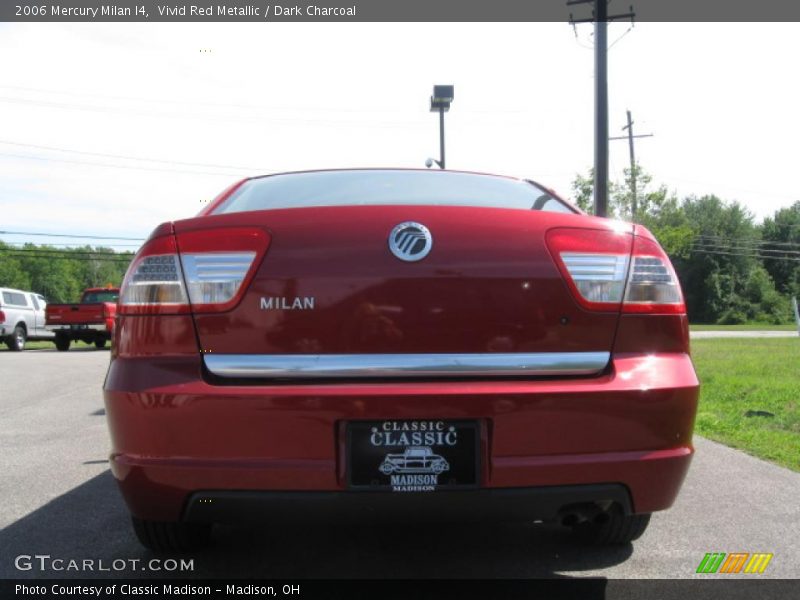 Vivid Red Metallic / Dark Charcoal 2006 Mercury Milan I4