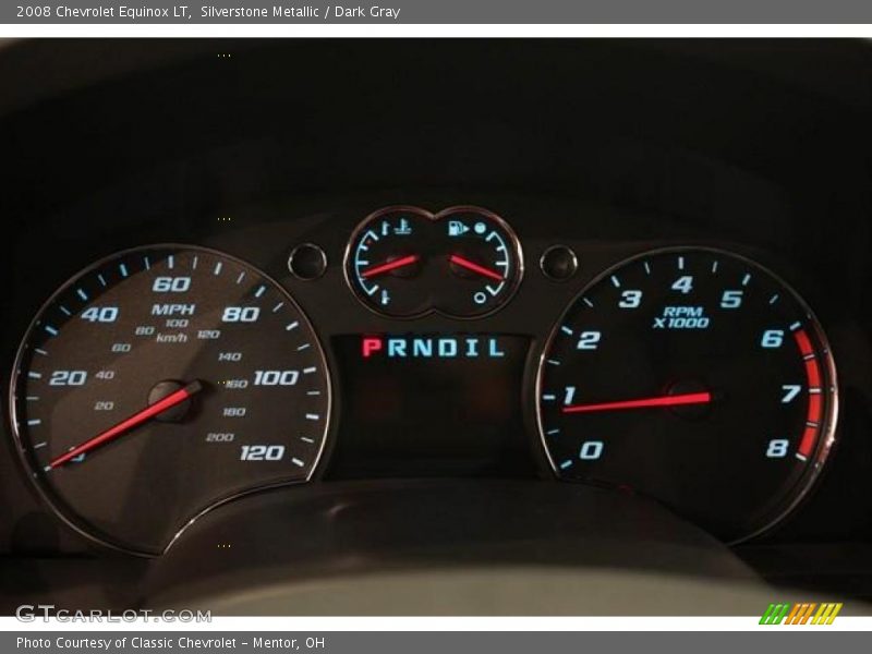 Silverstone Metallic / Dark Gray 2008 Chevrolet Equinox LT
