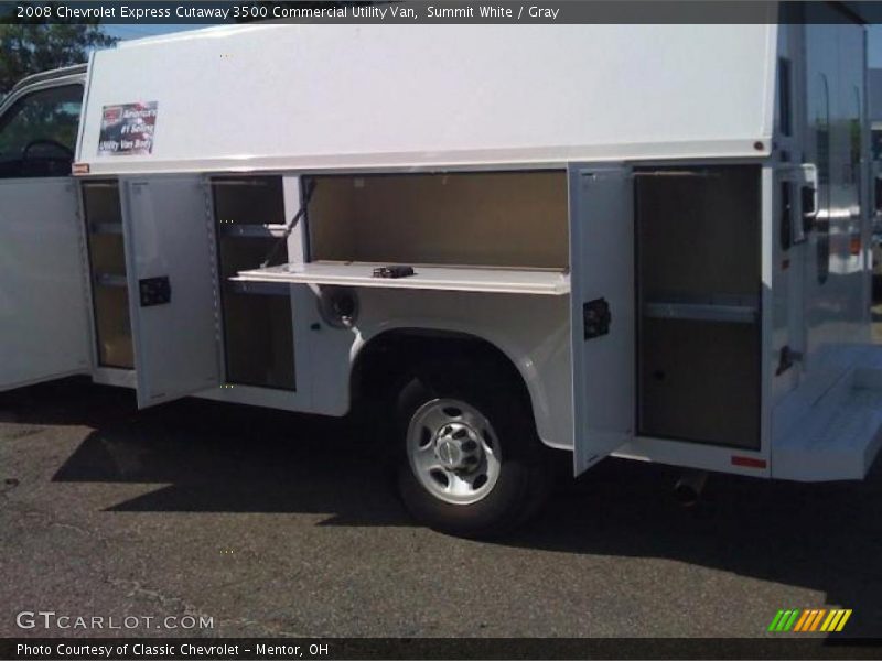 Summit White / Gray 2008 Chevrolet Express Cutaway 3500 Commercial Utility Van