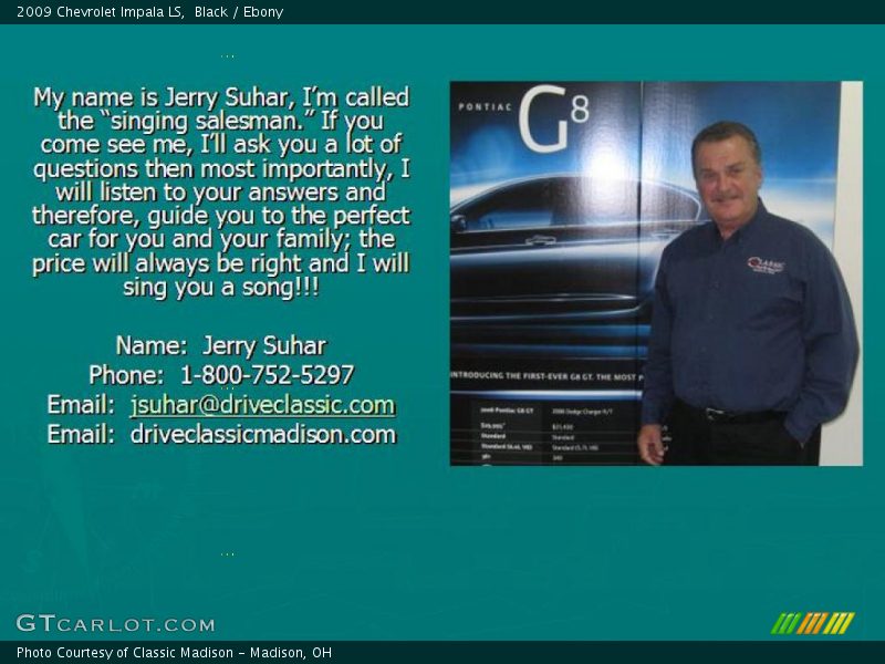 Black / Ebony 2009 Chevrolet Impala LS