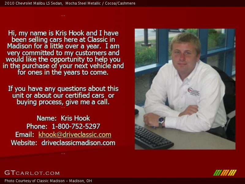 Mocha Steel Metallic / Cocoa/Cashmere 2010 Chevrolet Malibu LS Sedan