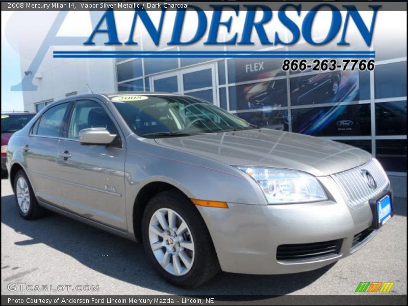 Vapor Silver Metallic / Dark Charcoal 2008 Mercury Milan I4