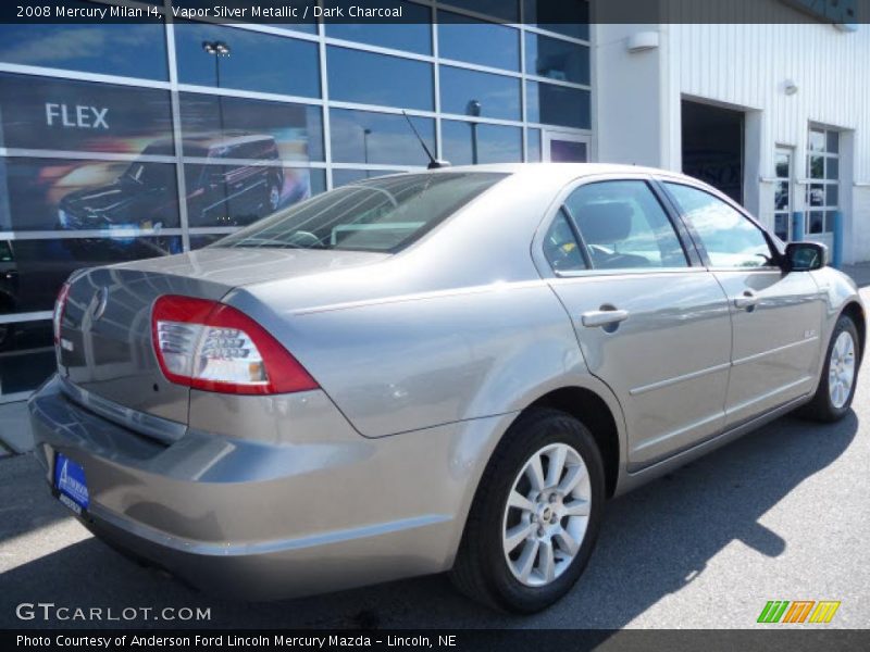 Vapor Silver Metallic / Dark Charcoal 2008 Mercury Milan I4
