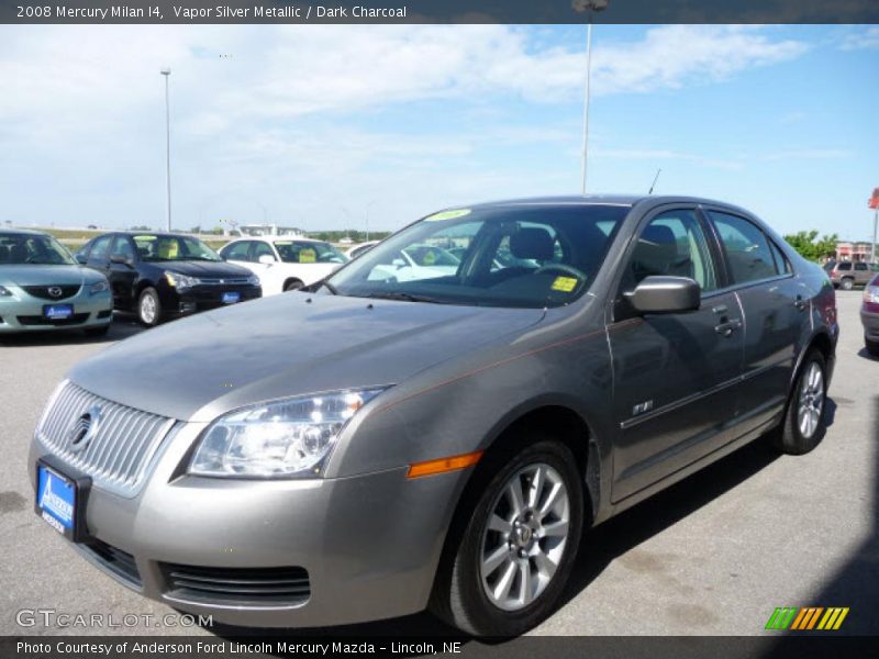 Vapor Silver Metallic / Dark Charcoal 2008 Mercury Milan I4