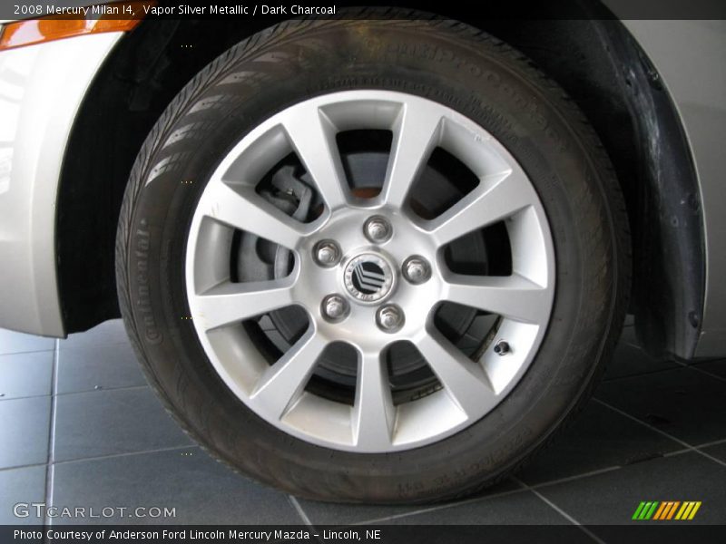 Vapor Silver Metallic / Dark Charcoal 2008 Mercury Milan I4