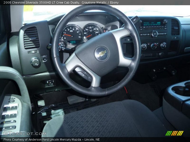 Graystone Metallic / Ebony 2008 Chevrolet Silverado 3500HD LT Crew Cab Dually