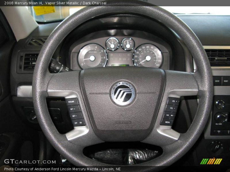 Vapor Silver Metallic / Dark Charcoal 2008 Mercury Milan I4