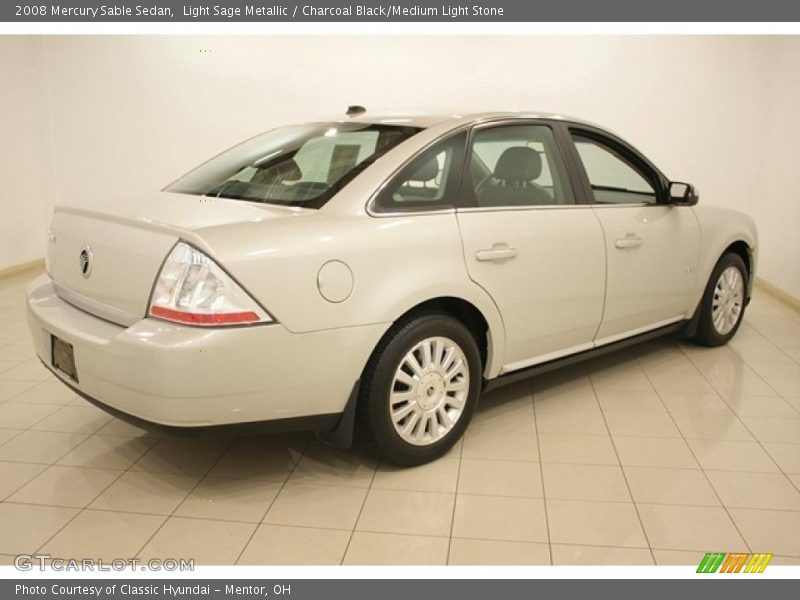 Light Sage Metallic / Charcoal Black/Medium Light Stone 2008 Mercury Sable Sedan