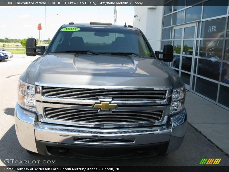 Graystone Metallic / Ebony 2008 Chevrolet Silverado 3500HD LT Crew Cab Dually