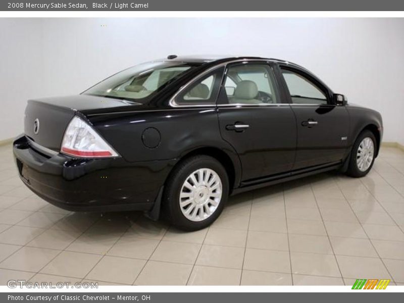 Black / Light Camel 2008 Mercury Sable Sedan